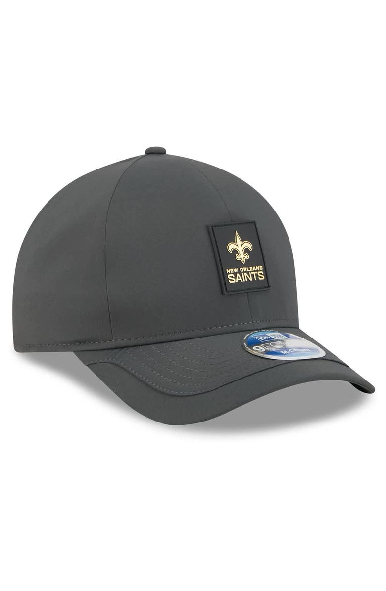 New Era Men's New Era Charcoal New Orleans Saints 2025 Sideline Cold Weather 9FORTY M-Crown Adjustable Hat, Alternate, color, Charcoal