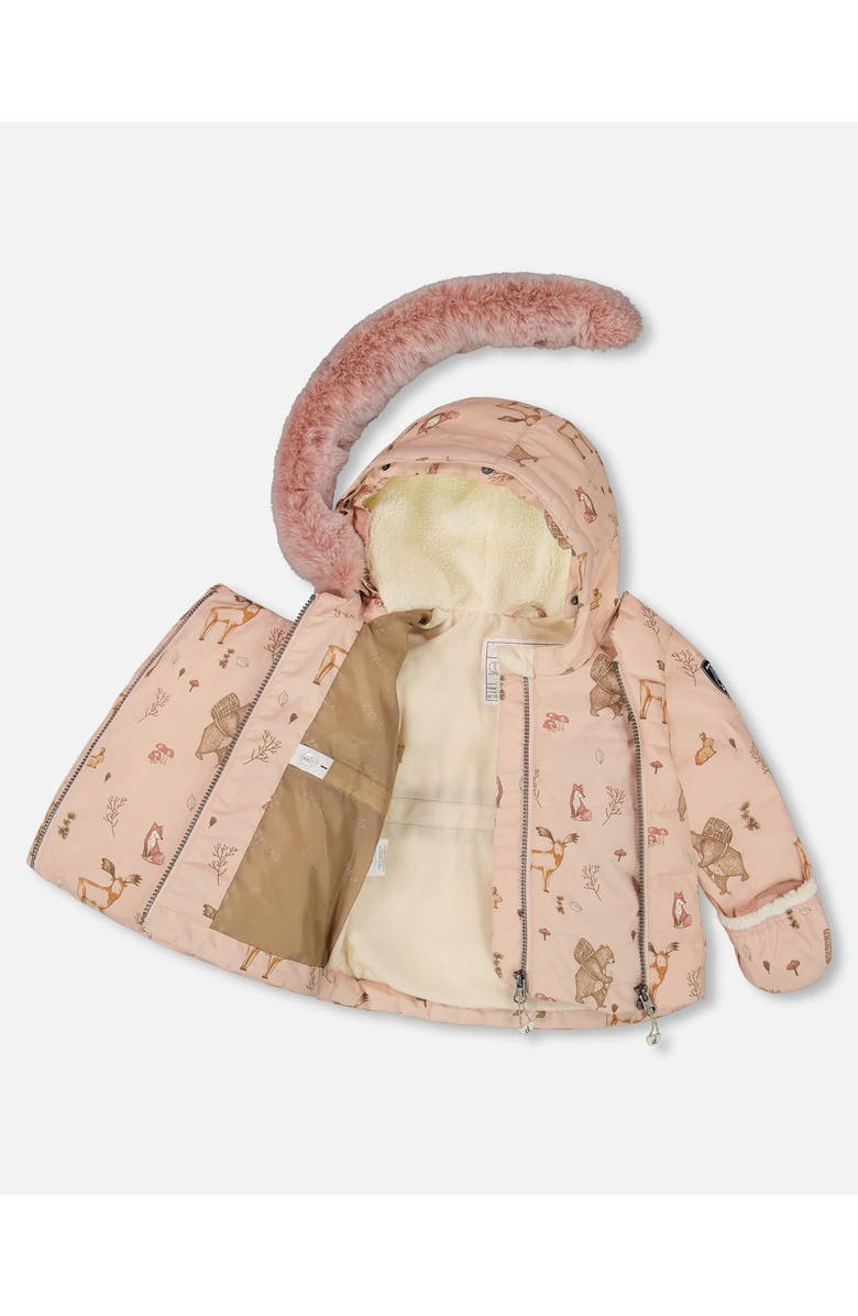 Deux par Deux Two-Piece Snug Snowsuit, Alternate, color, Dusty Pink