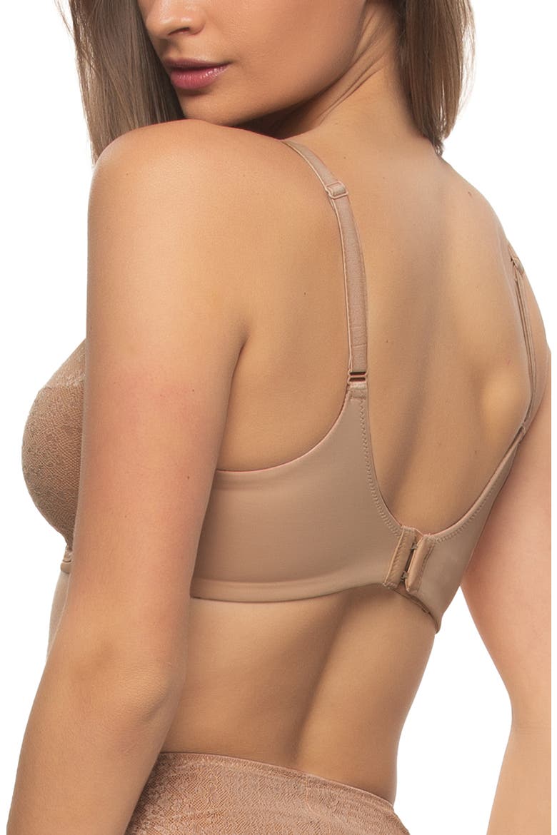 Prima Unlined Underwire Bra, Alternate, color, DUNE