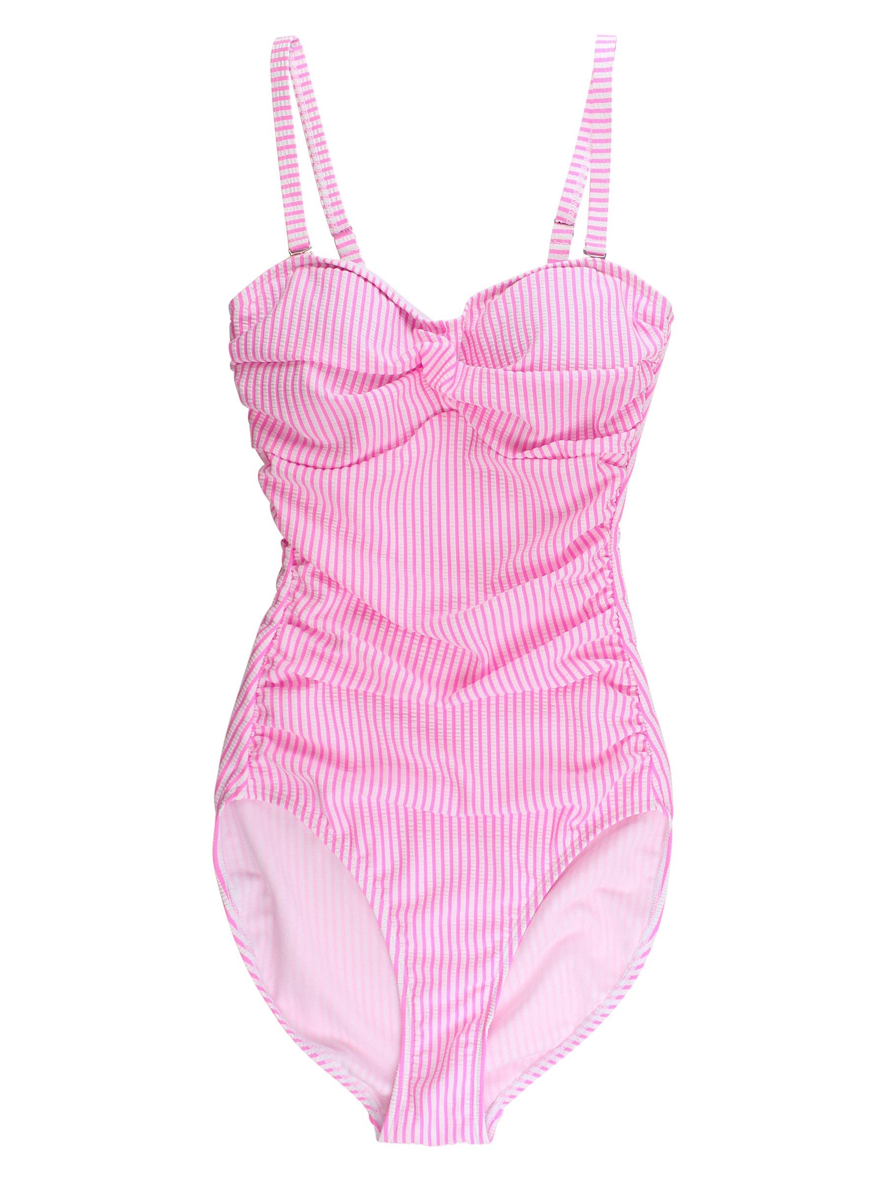 selected Neon Pink Seersucker