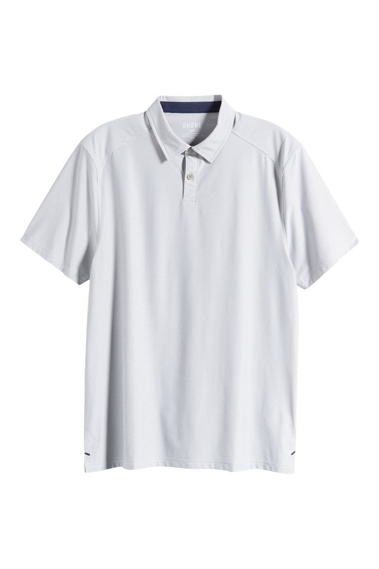 Commuter Stripe Polo, Alternate, color, SILVER STRIPE