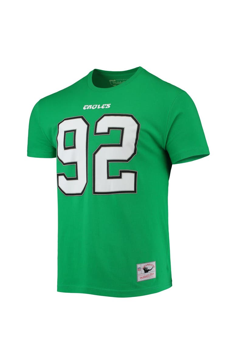 Mitchell & Ness Men's Mitchell & Ness Philadelphia Eagles Reggie White Kelly Green Retired Player Name & Number T-Shirt, Alternate, color,