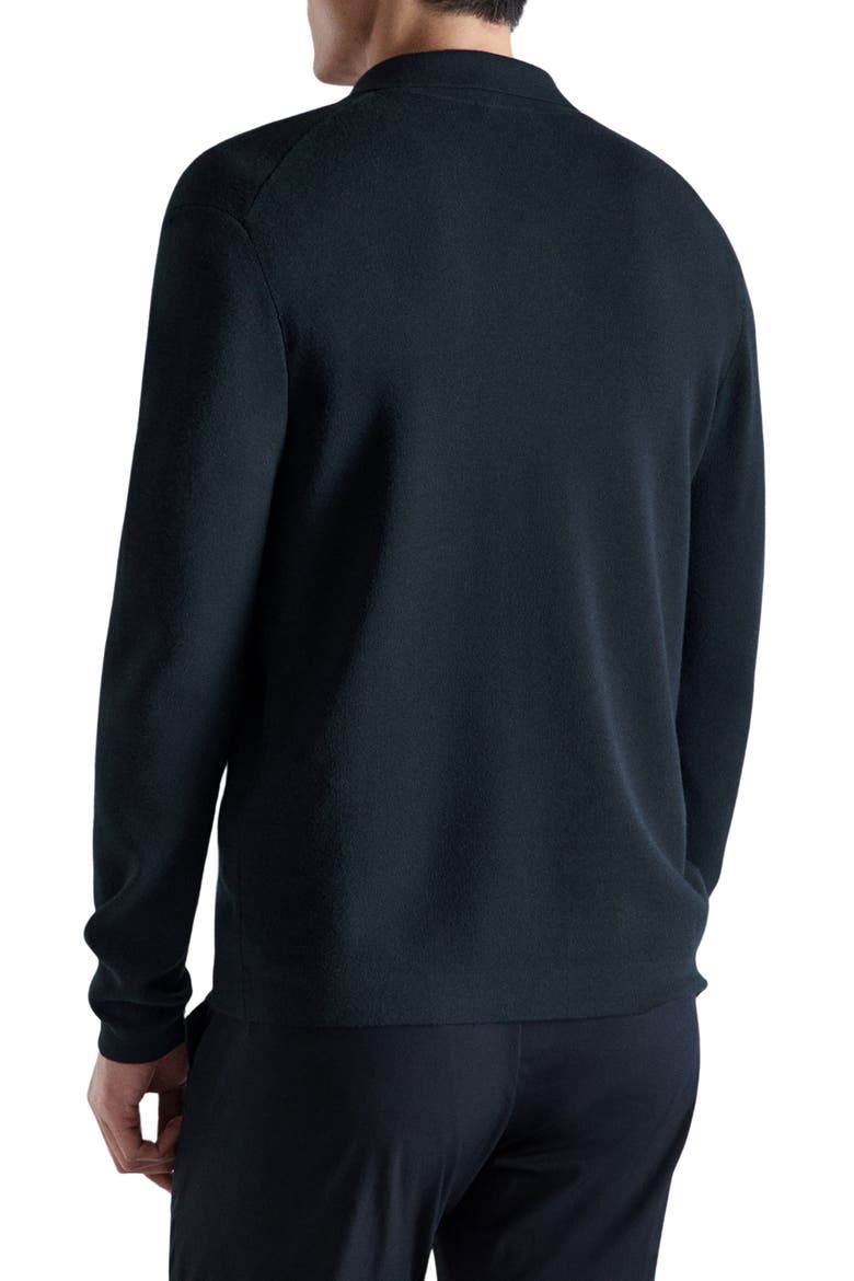 Fine Knit Comfort Stretch Cardigan, Alternate, color, NAVY