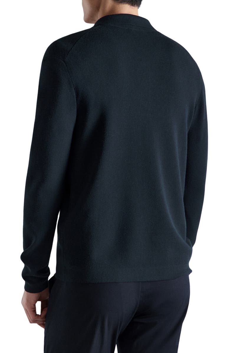 MANGO Fine Knit Comfort Stretch Cardigan, Alternate, color, Navy