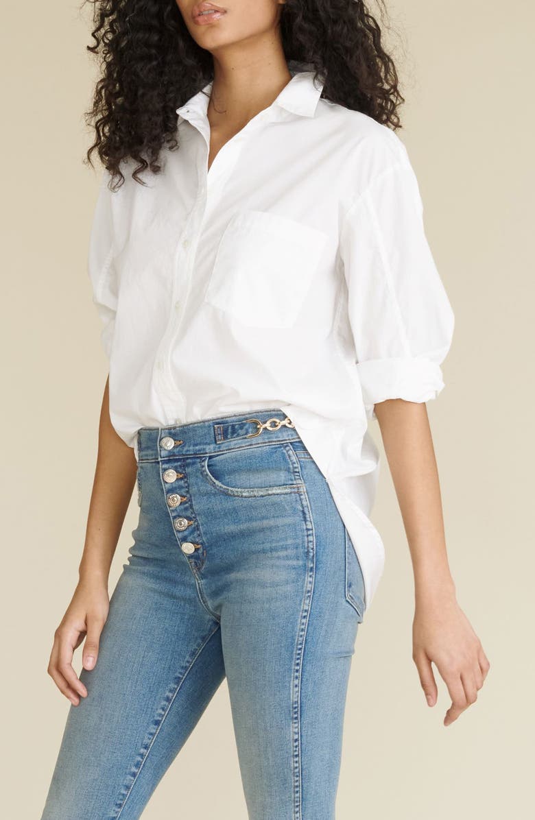 Veronica Beard Keiko Button-Up Blouse, Alternate, color,