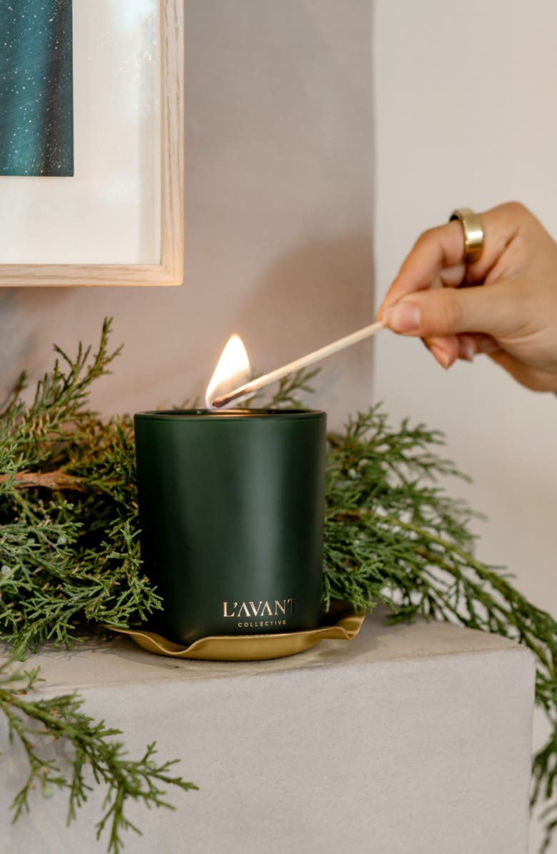 L'AVANT Collective Winter Fir Candle, Alternate, color, Green