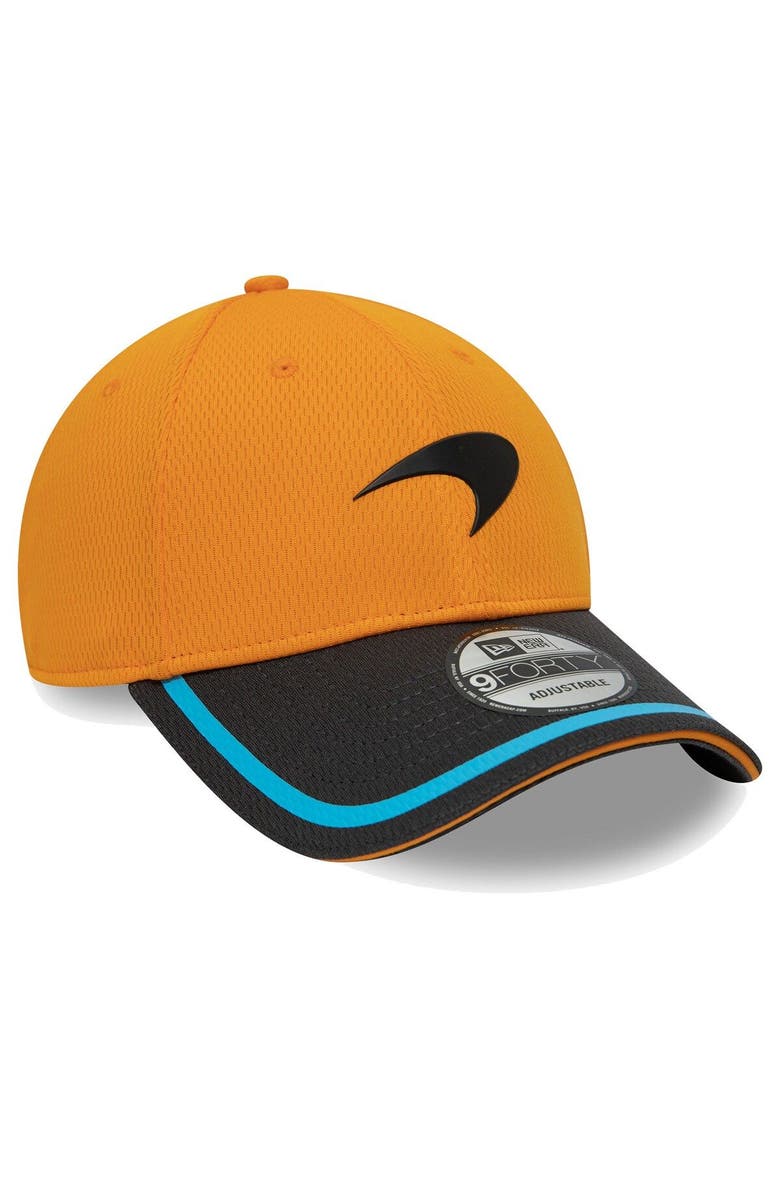 New Era Men's New Era Orange McLaren F1 Team Team Castore 9FORTY Snapback Hat, Alternate, color, 