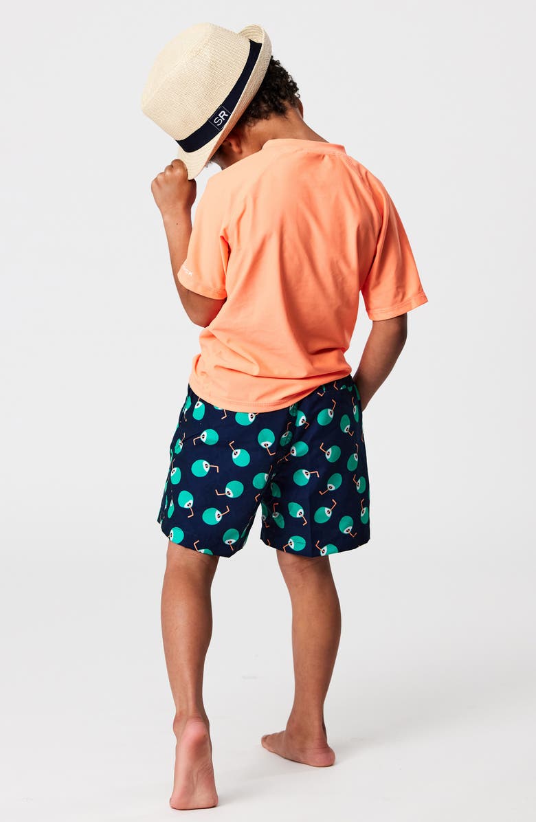 Snapper Rock Kids' Short Sleeve Rashguard, Alternate, color, 