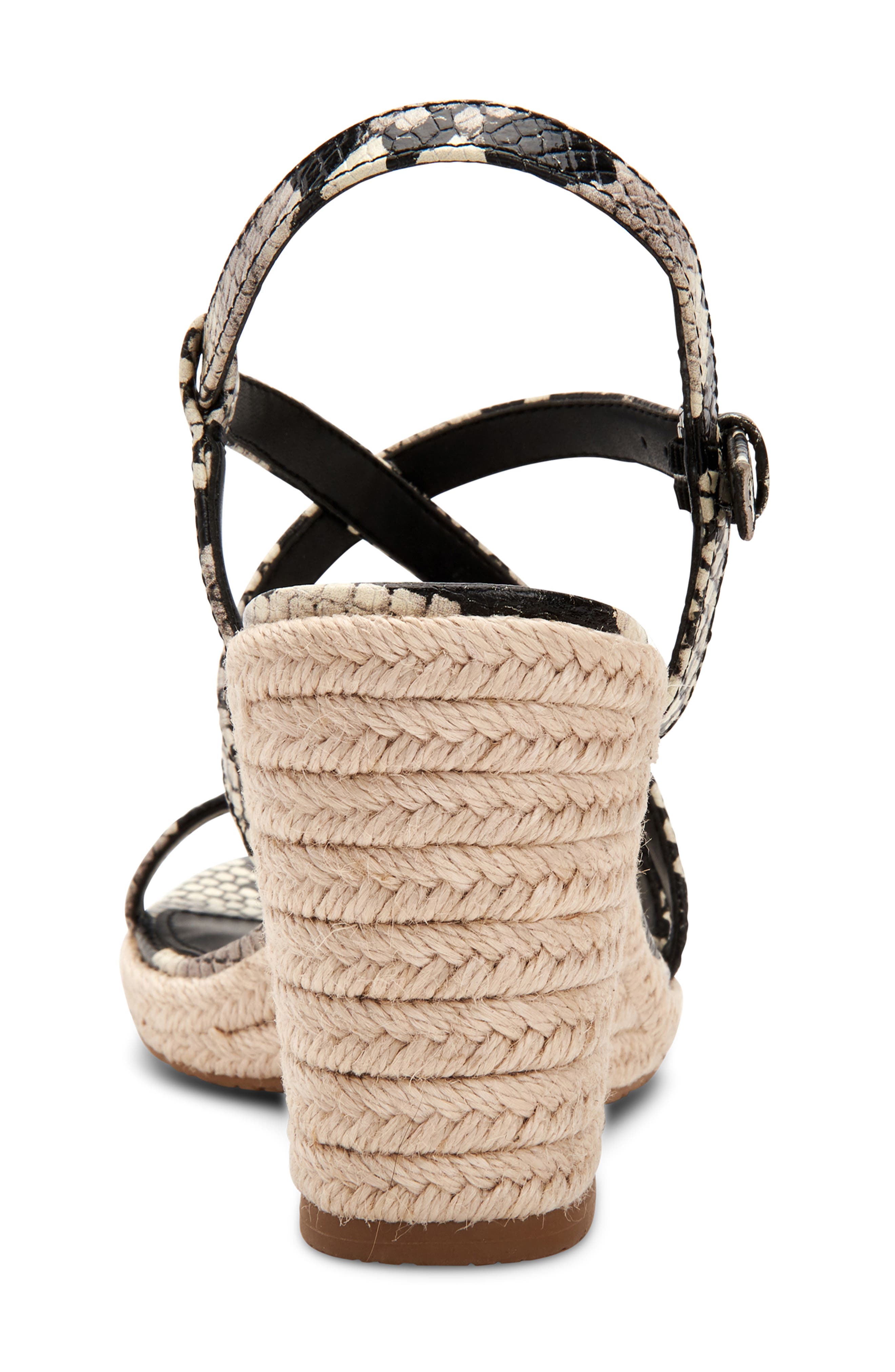 Bellemine Espadrille Wedge Sandal, Alternate, color, SNAKE PRINT LEATHER