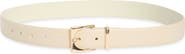 NORDSTROM RACK Square Buckle Leather Belt