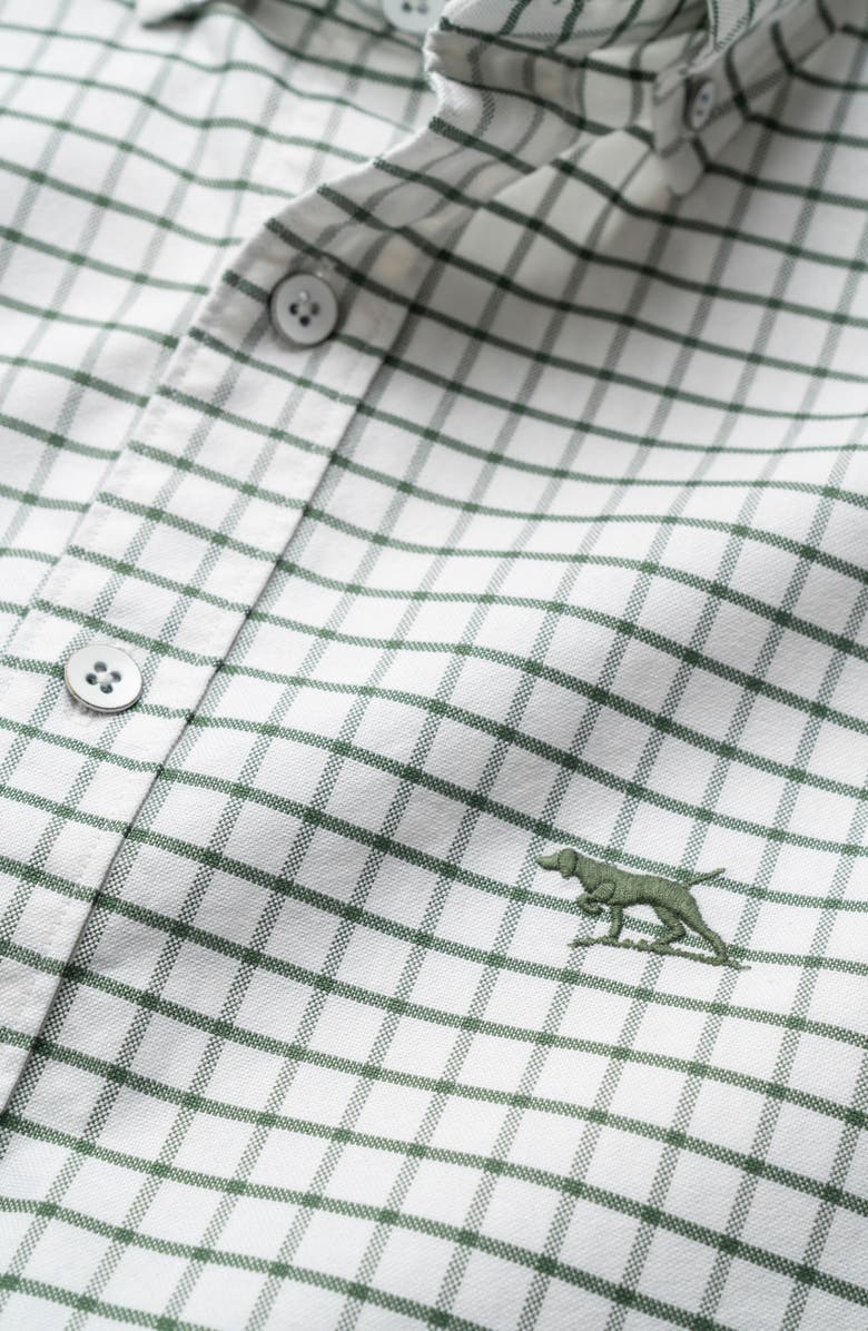 Rodd & Gunn Gunn Check Oxford Button-Down Shirt, Alternate, color, Olive