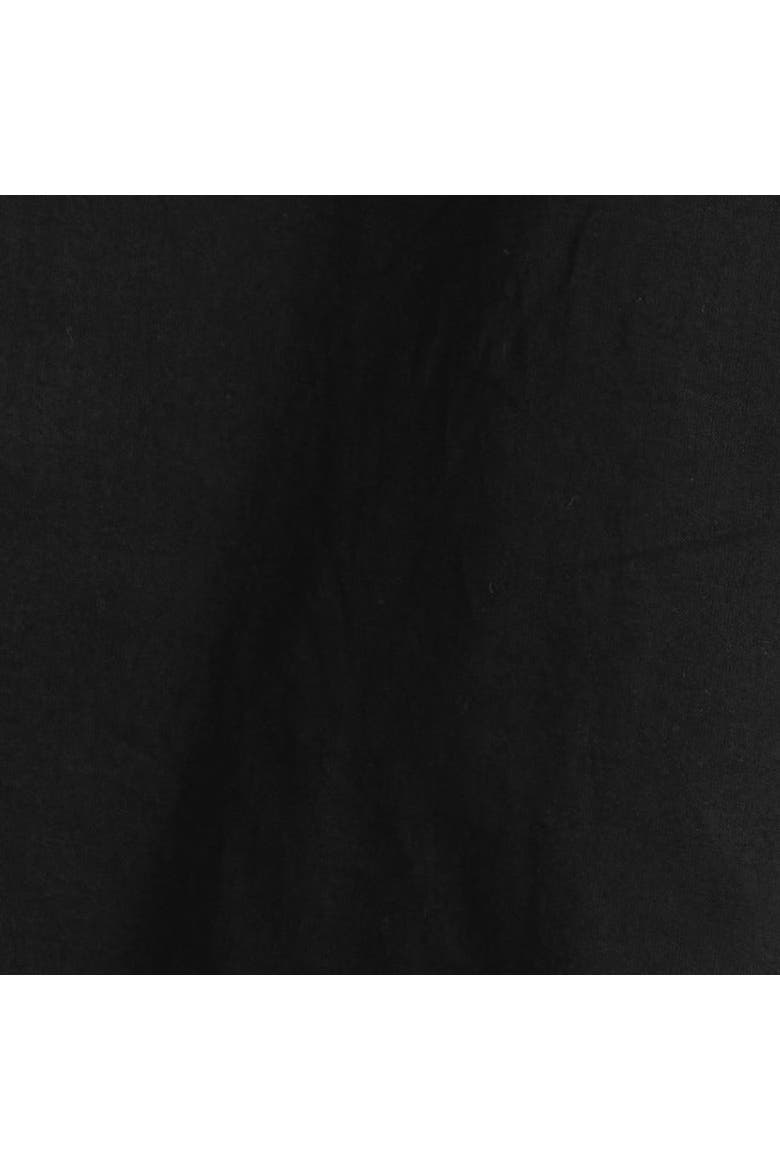 Twist-Detail Linen Mini Dress, Alternate, color, BLACK
