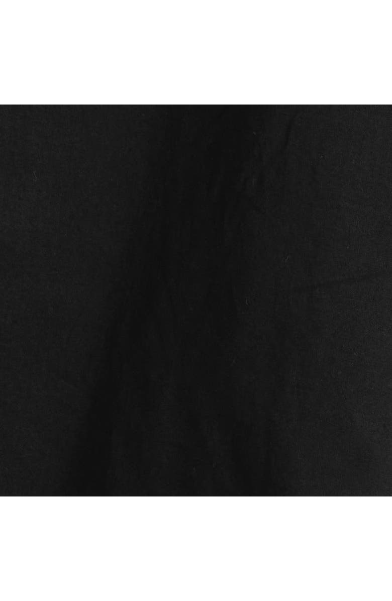 COS Twist-Detail Linen Mini Dress, Alternate, color, Black