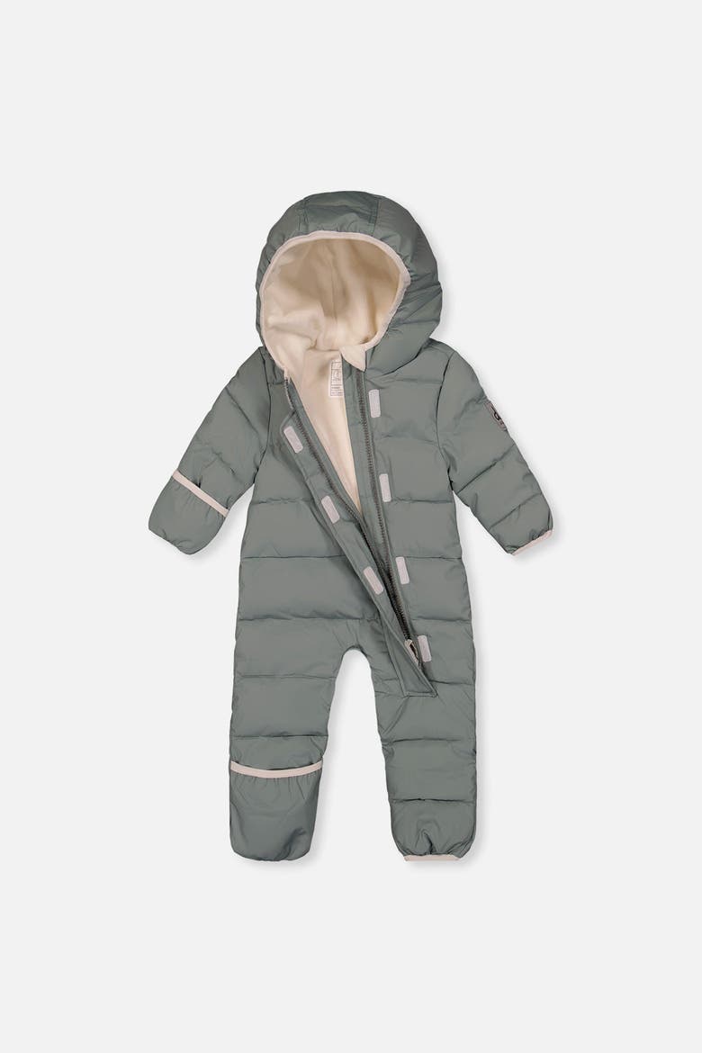 Waterproof Hooded One Piece Snowsuit, Alternate, color, Sage Green