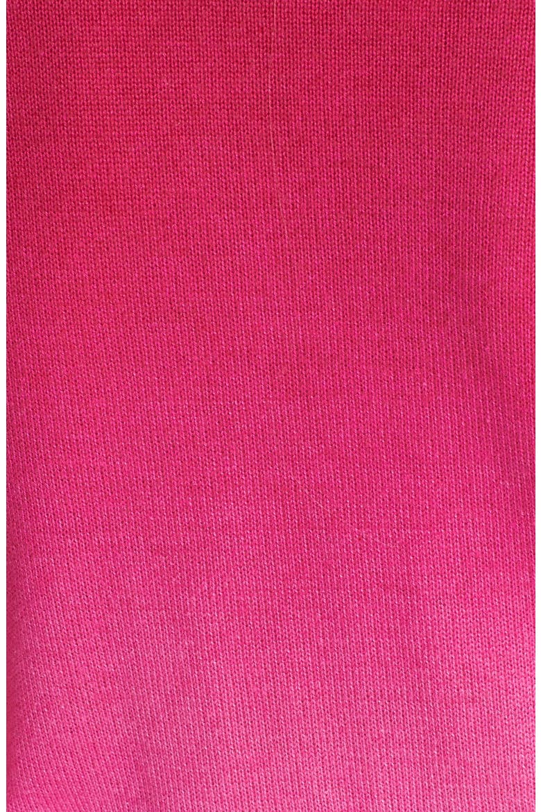 'Ballerina' Silk & Cashmere Wrap Sweater, Alternate, color, BEET OMBRE