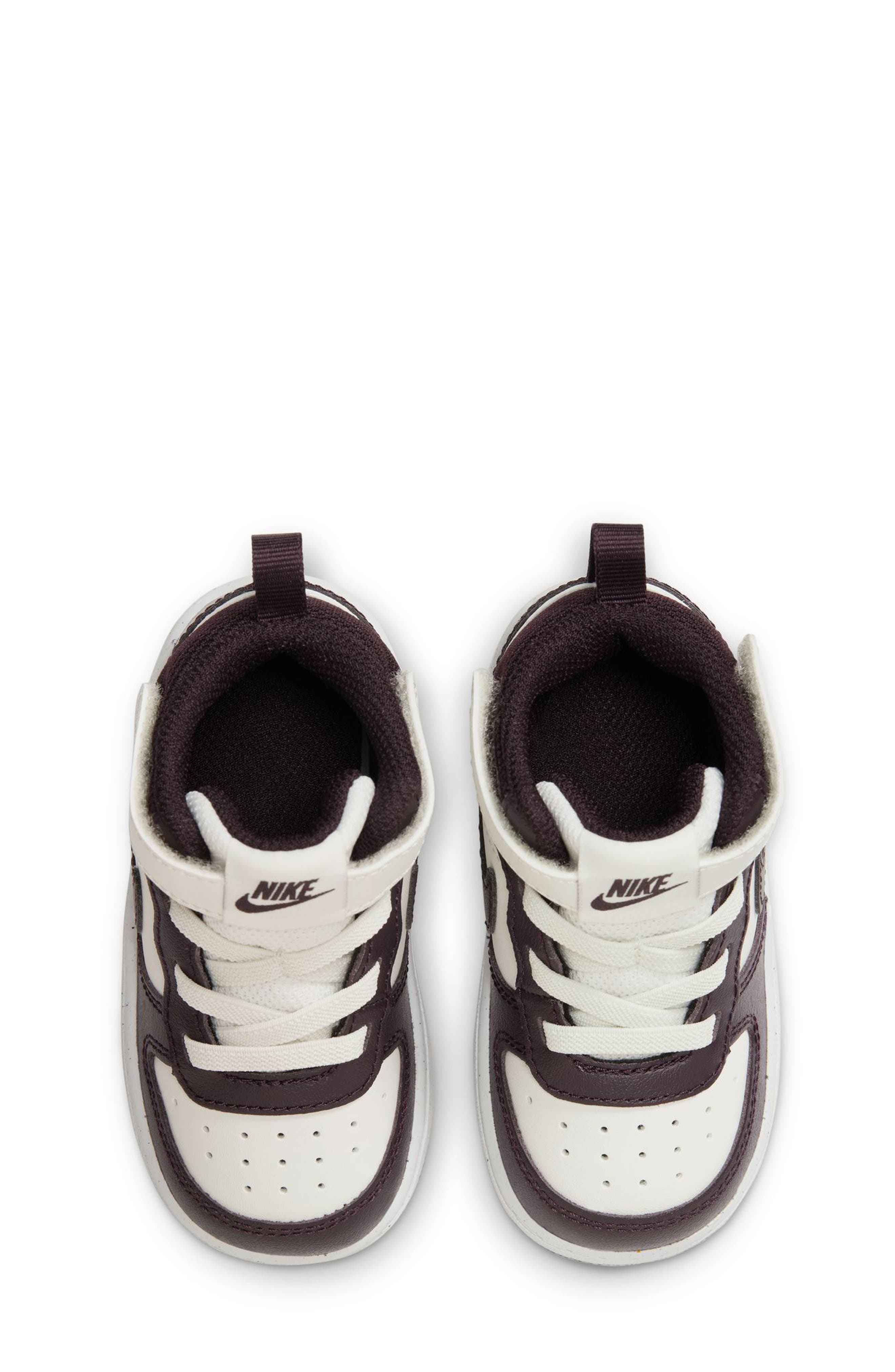 Kids' Court Borough Mid 2 Sneaker, Alternate, color, SAIL/ BURGUNDY ASH/ WHITE