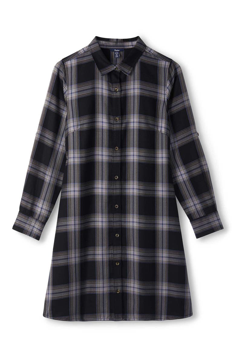 Cara Shirt Dress, Alternate, color, CAVIAR