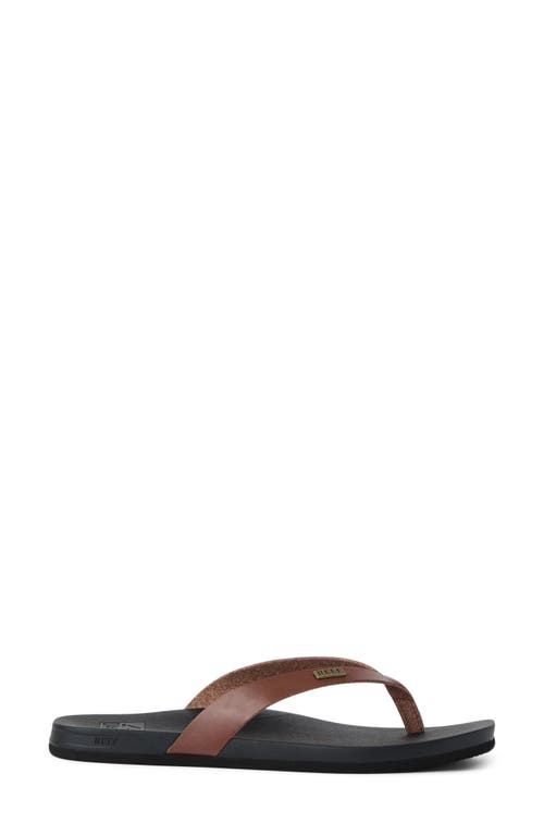 Reef Cushion Lune Flip Flop In Black
