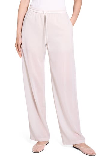 Theory Wool Blend Drawstring Pants in Sand at Nordstrom Rack, Size Large