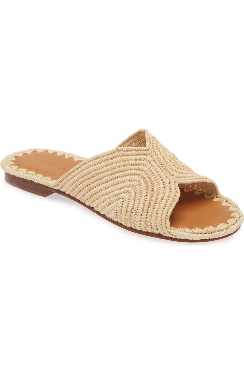 Carrie Forbes Salon Raffia Sandal, Main, color, Natural
