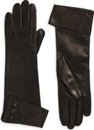 Paula Rowan Gwyneth Button Cuff Leather Gloves