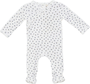 Fragile Boy Pointelle Flower Print Wrap Romper
