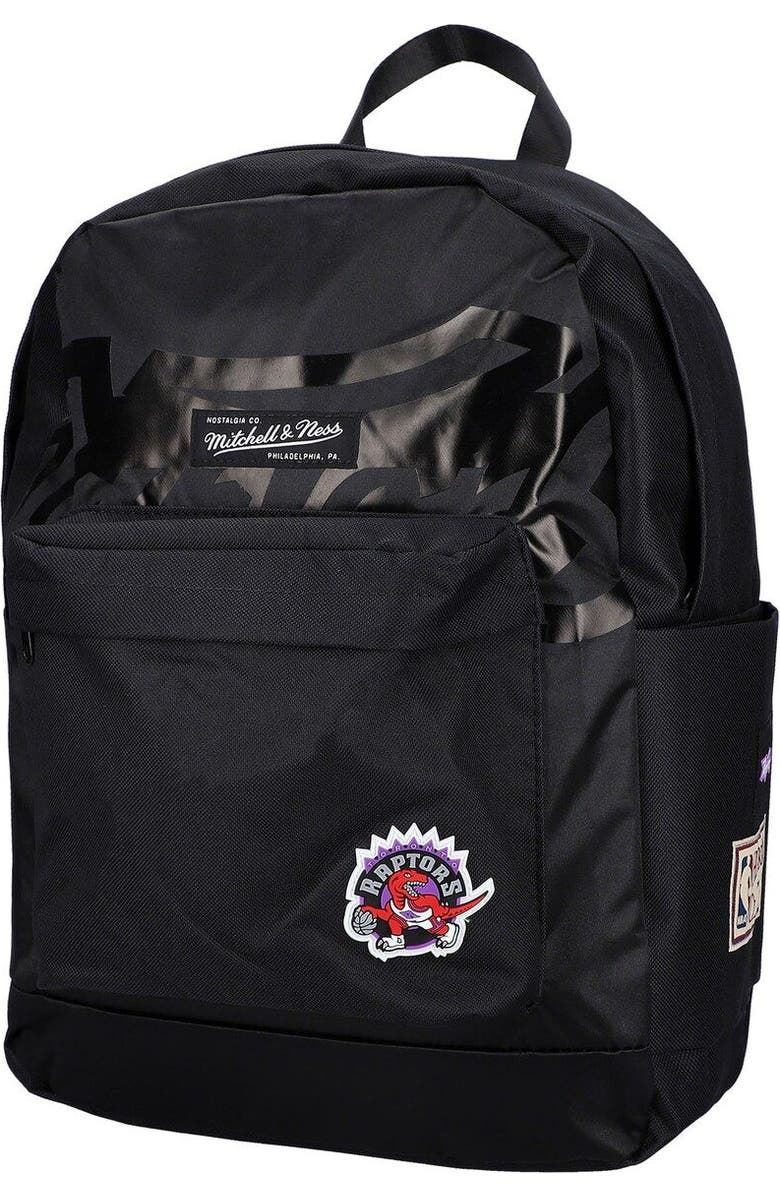 Mitchell & Ness Black Toronto Raptors Team Backpack, Main, color, Black
