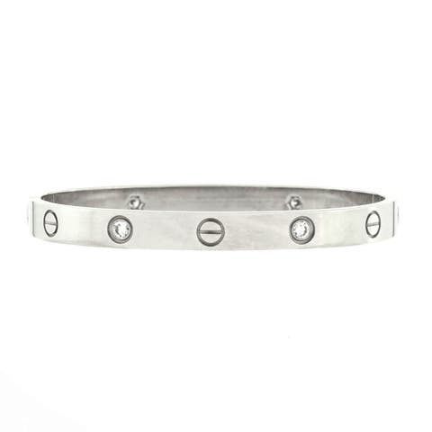 Love 4 Diamond Bracelet 18K White Gold and Diamonds