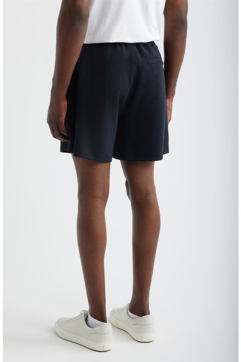 Luxe Traveler Knit Shorts, Alternate, color, BLACK