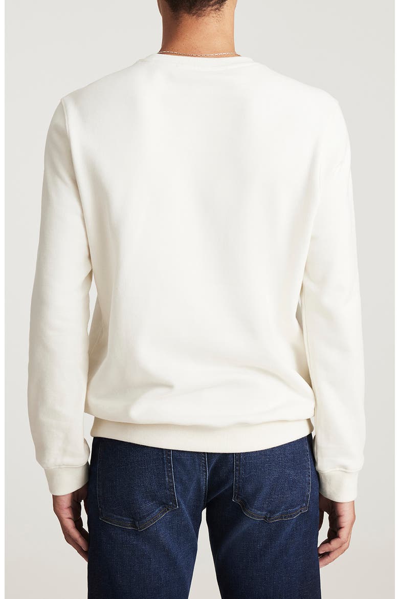 Crewneck Cotton Sweatshirt, Alternate, color, ANTIQUE WHITE