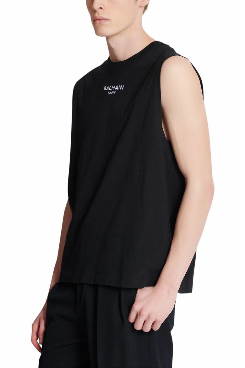 Paris Embroidered Vest Top, Alternate, color, Black