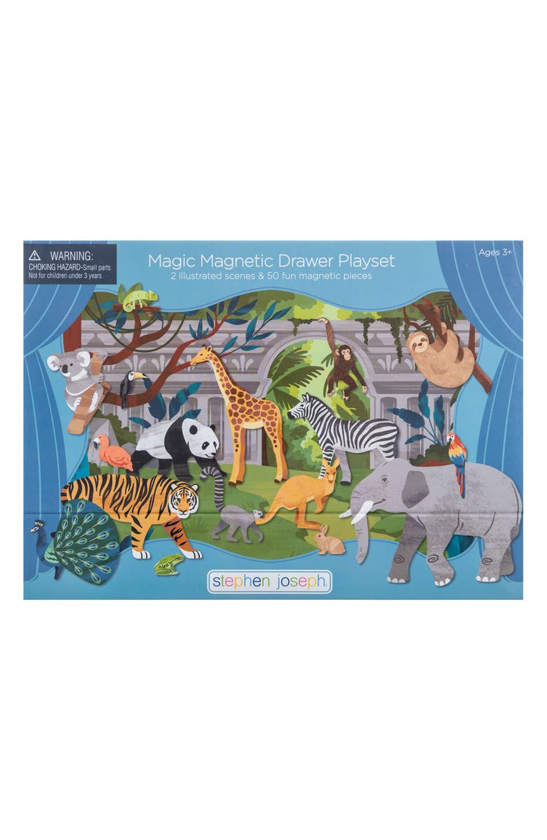 Stephen Joseph Magnetic Scene Play Kit with Drawer, Main, color, Zoo