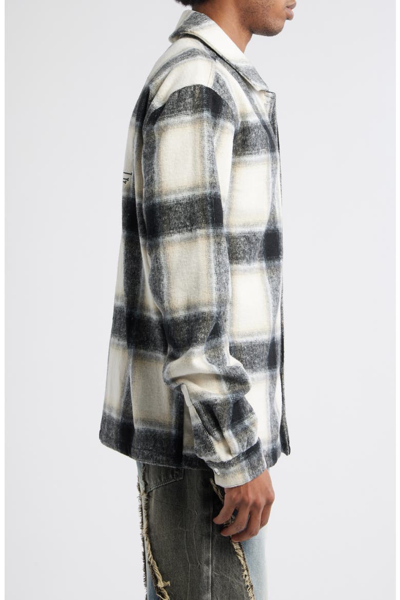 Parlan Circuit Board Graphic Plaid Shacket, Alternate, color, IVORY CROSS CIRCUIT BOARD