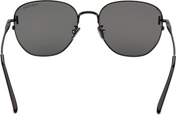Round 56mm Sunglasses