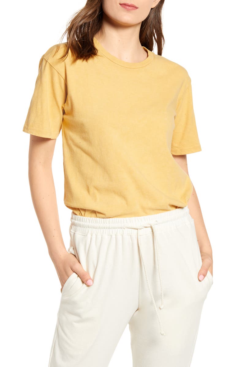 Harvest & Mill California Clay Dyed Organic Cotton Tee, Main, color, 