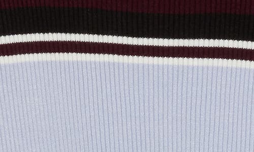 Ellen Tracy Stripe Ribbed Sweater In Multi