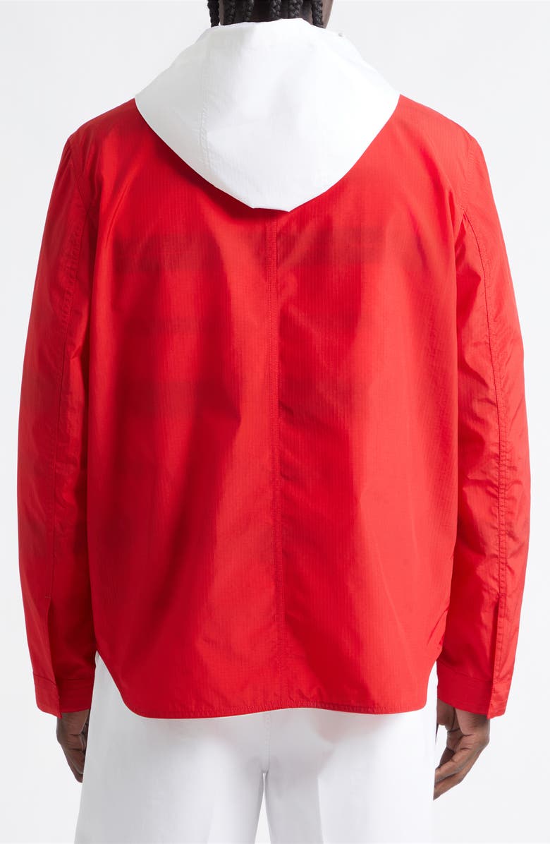 Thom Browne Utility Jacket with Removable Hood, Alternate, color, Red