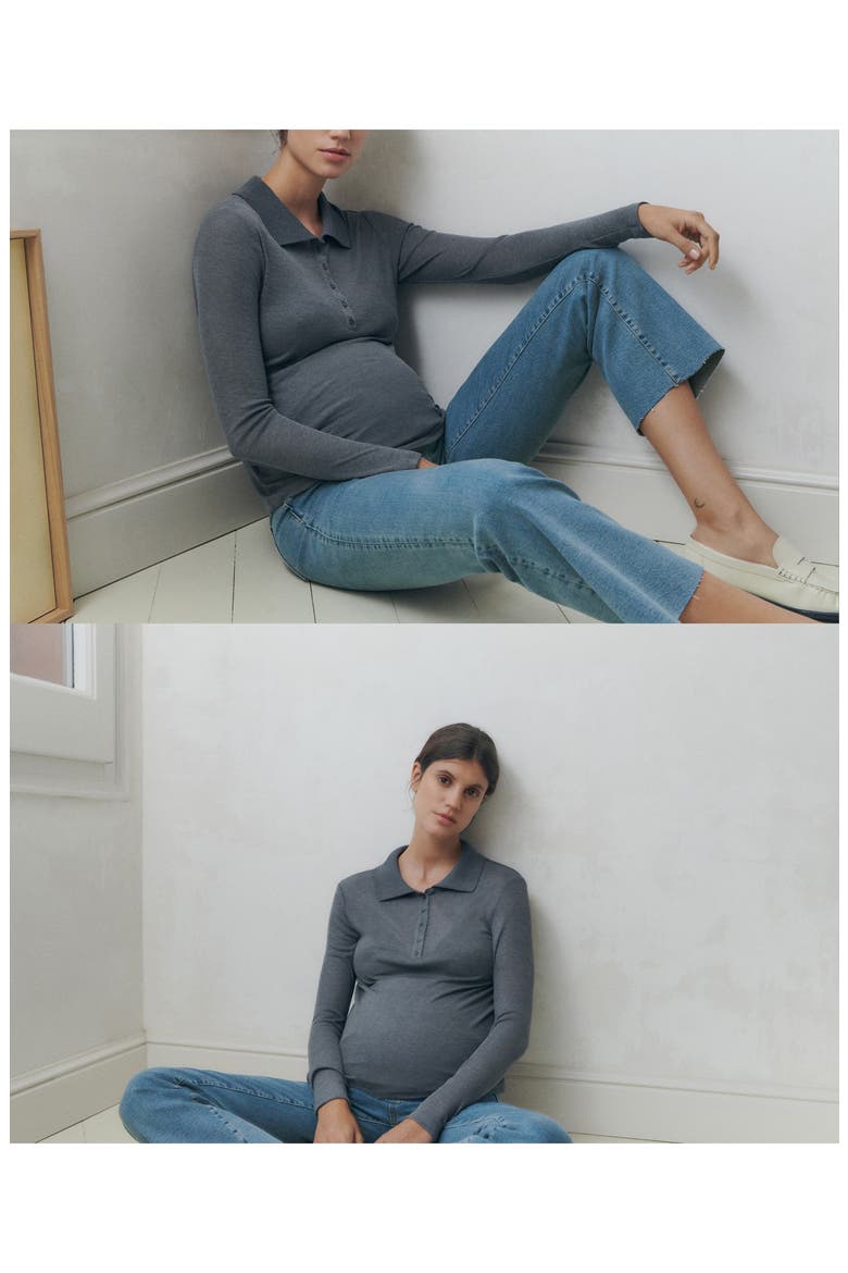 Over the Bump Raw Hem Crop Flare Maternity Jeans, Alternate, color, MEDIUM BLUE