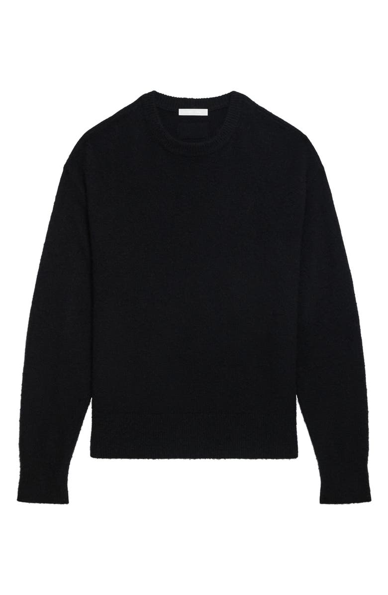 Helmut Lang Brushed Wool & Cashmere Sweater, Alternate, color, Black