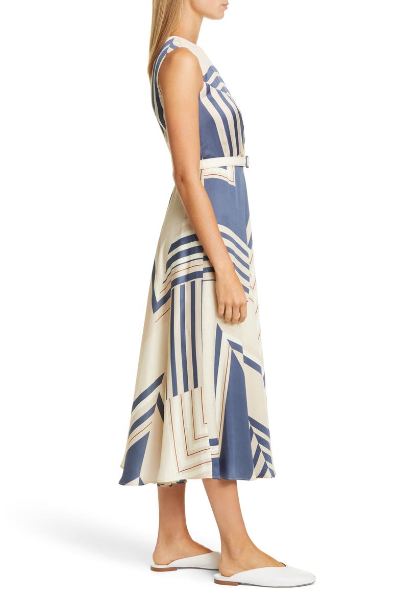 Amalia Belted Midi Dress, Alternate, color, MELBA MULTI
