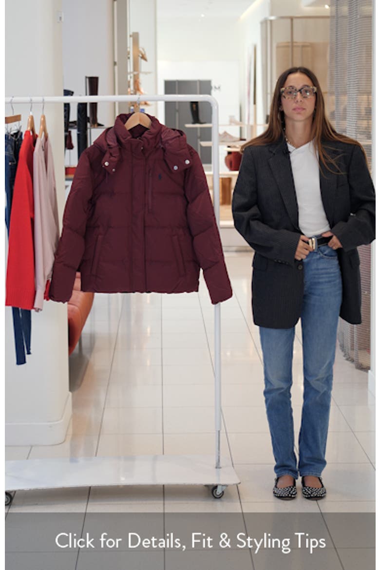 Water Resistant 750 Fill Power Down Puffer Jacket video