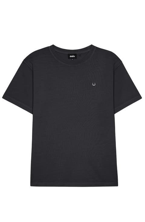 Mens Lil Smile Midweight Garment Dye Tee