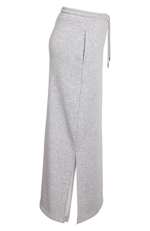 Noisy May Alden Tie Waist Maxi Skirt In Light Grey Melange