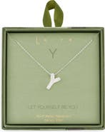 Leith Pavé Cubic Zirconia Initial Pendant Necklace