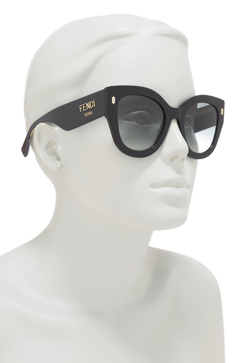 Fendi 52mm Cat Eye Sunglasses, Alternate, color,