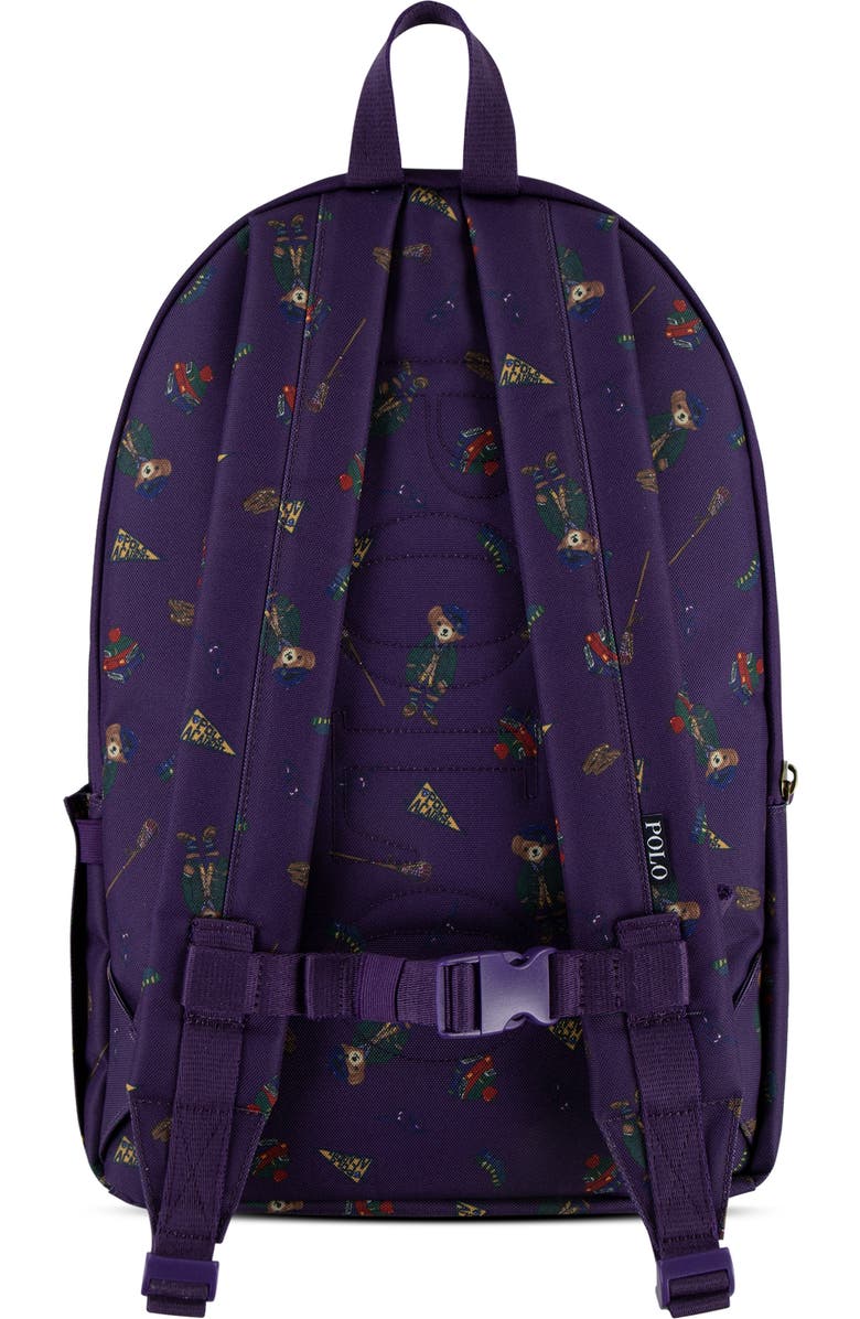 Ralph Lauren Kids' Polo Bear Print Backpack, Alternate, color,