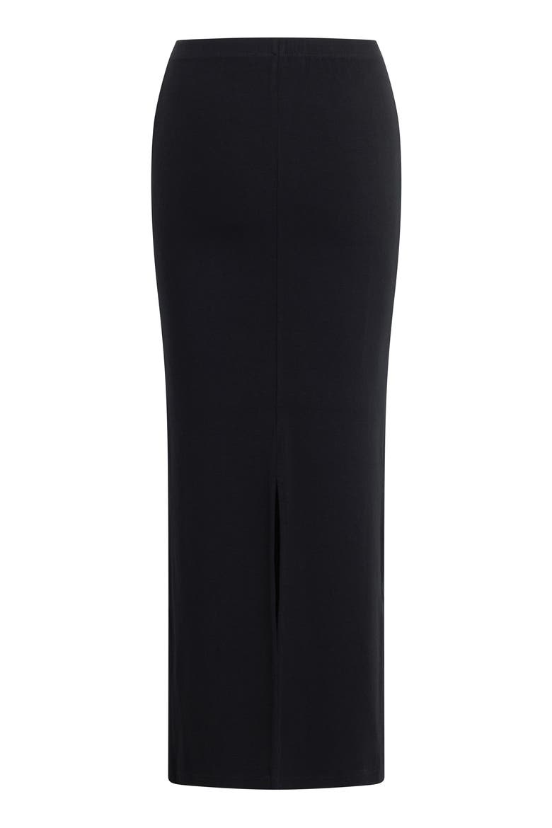 Maternity Foundation Midi Skirt, Alternate, color, BLACK