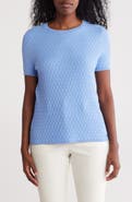 Calvin Klein Textured Short Sleeve Sweater