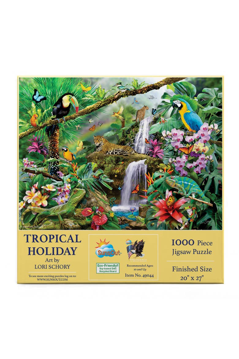 Tropical Holiday 1000 piece Jigsaw Puzzle for Adults, Alternate, color, Multicolor