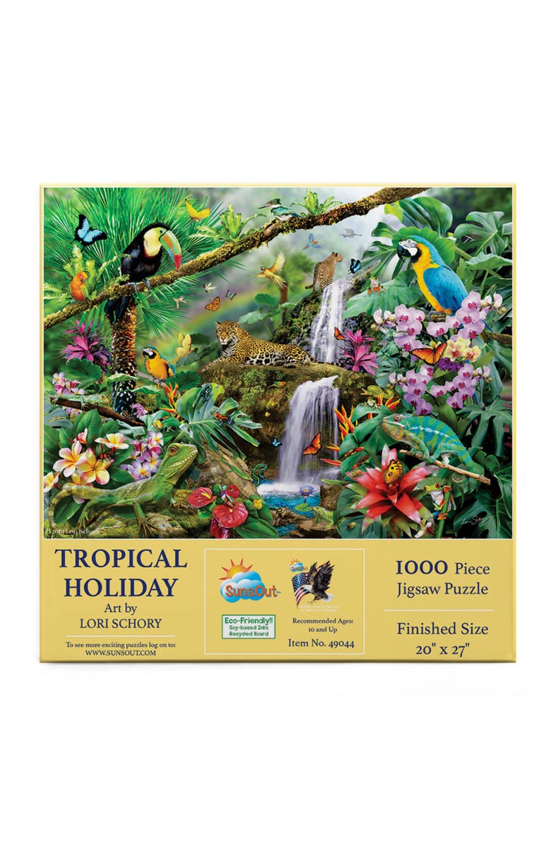 Sunsout Tropical Holiday 1000 piece Jigsaw Puzzle for Adults, Alternate, color, Multicolor
